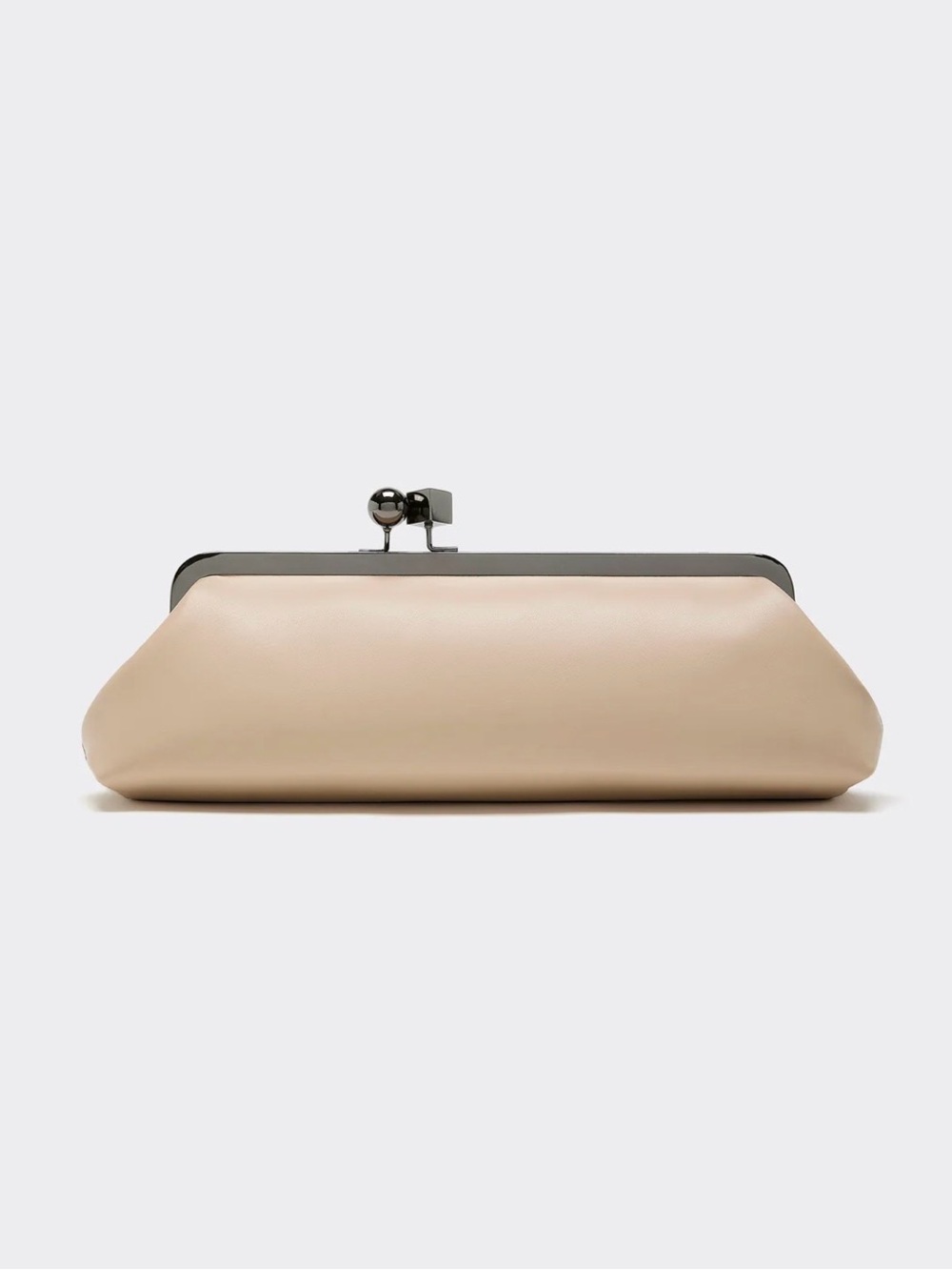 REITMANS Cream Kiss-Lock Baguette Clutch Bag